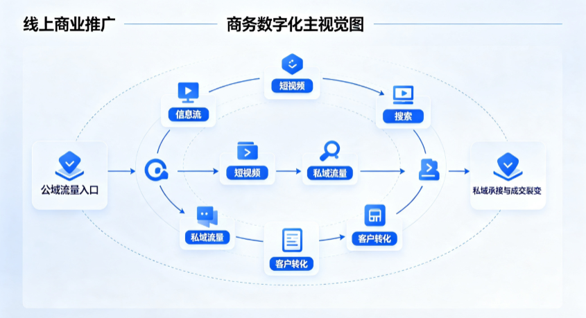 海丰县线上商业推广怎么做？全域流量闭环搭建与低成本转化实战指南